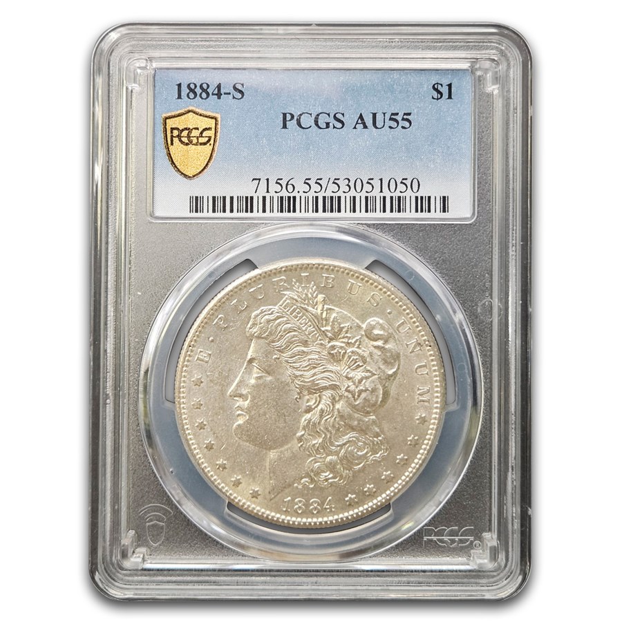1884-S Morgan Dollar AU-55 PCGS