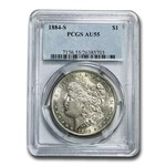 1884-S Morgan Dollar AU-55 PCGS