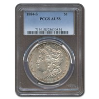 1884-S Morgan Dollar AU-58 PCGS