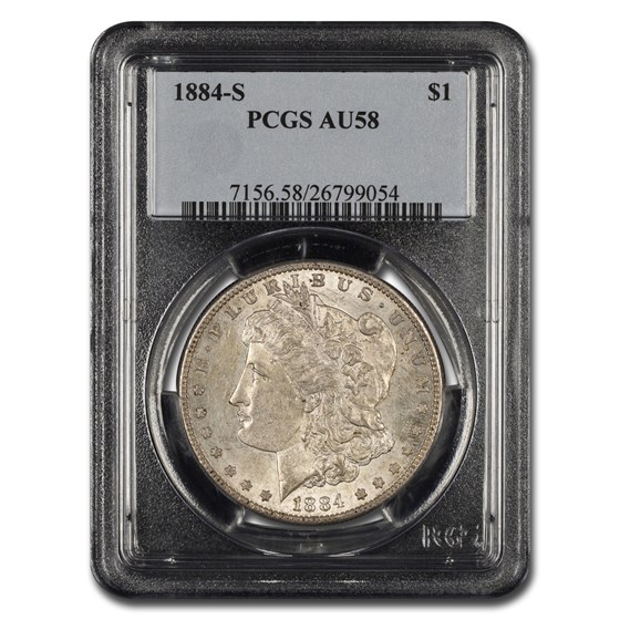 1884-S Morgan Dollar AU-58 PCGS 1884-S Morgan Dollar AU-58 PCGS
