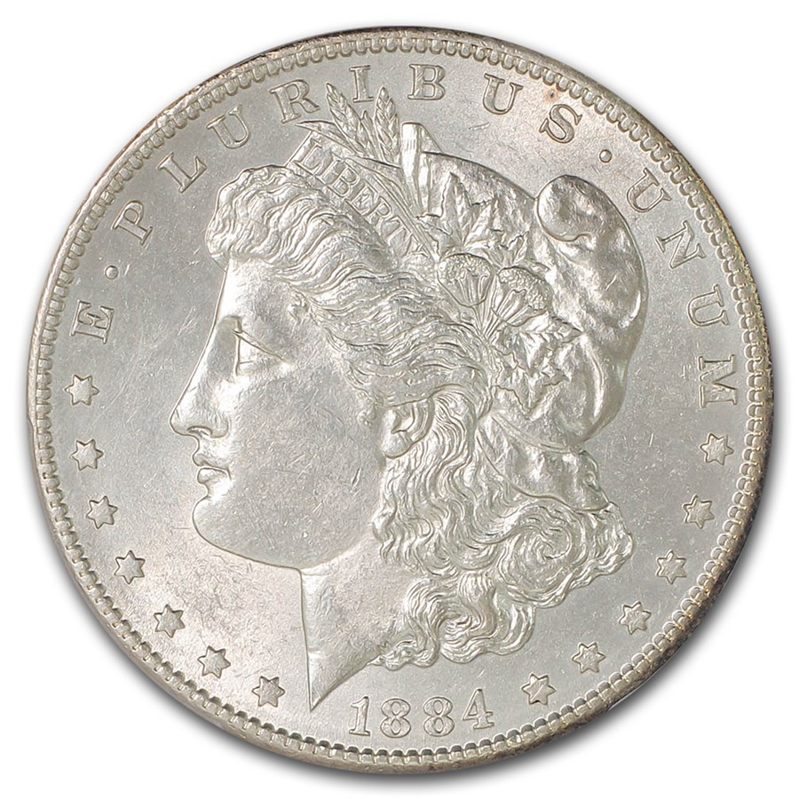 1884-S Morgan Dollar AU-58