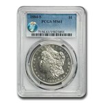 1884-S Morgan Dollar MS-61 PCGS