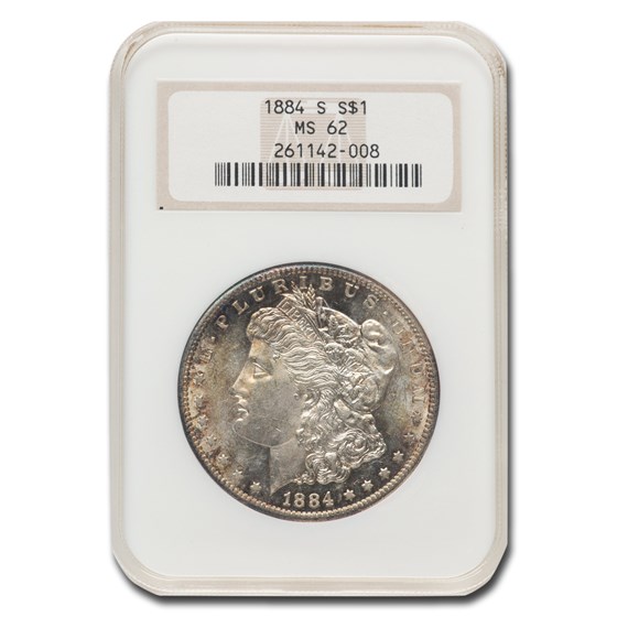 1884-S Morgan Dollar MS-62 NGC 1884-S Morgan Dollar MS-62 NGC