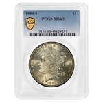 1884-S Morgan Dollar MS-63 PCGS