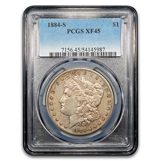 1884-S Morgan Dollar XF-45 PCGS