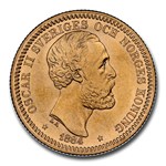 1884 Sweden Gold 20 Kronor Oscar II MS-66 NGC
