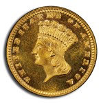 1885 $1 Indian Head Gold PR-66+ Cameo PCGS CAC
