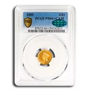 1885 $1 Indian Head Gold PR-66+ Cameo PCGS CAC