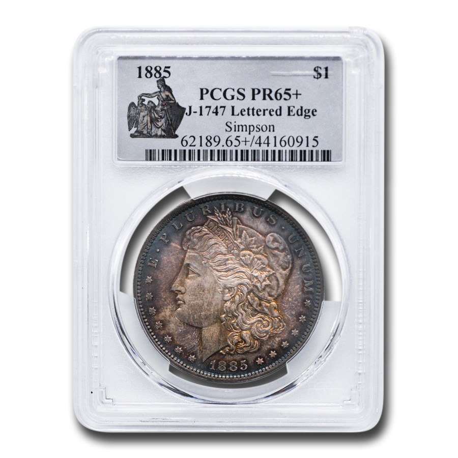 1885 $1 Pattern Dollar PR-65+ PCGS (J-1747 Lettered Edge)