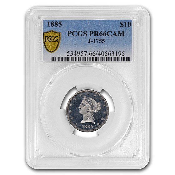 1885 $10 Liberty Eagle Pattern PCGS PR-66 (J-1755) 1885 $10 Liberty Eagle Pattern PCGS PR-66 (J-1755)