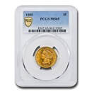 1885 $5 Liberty Gold Half Eagle MS-65 PCGS