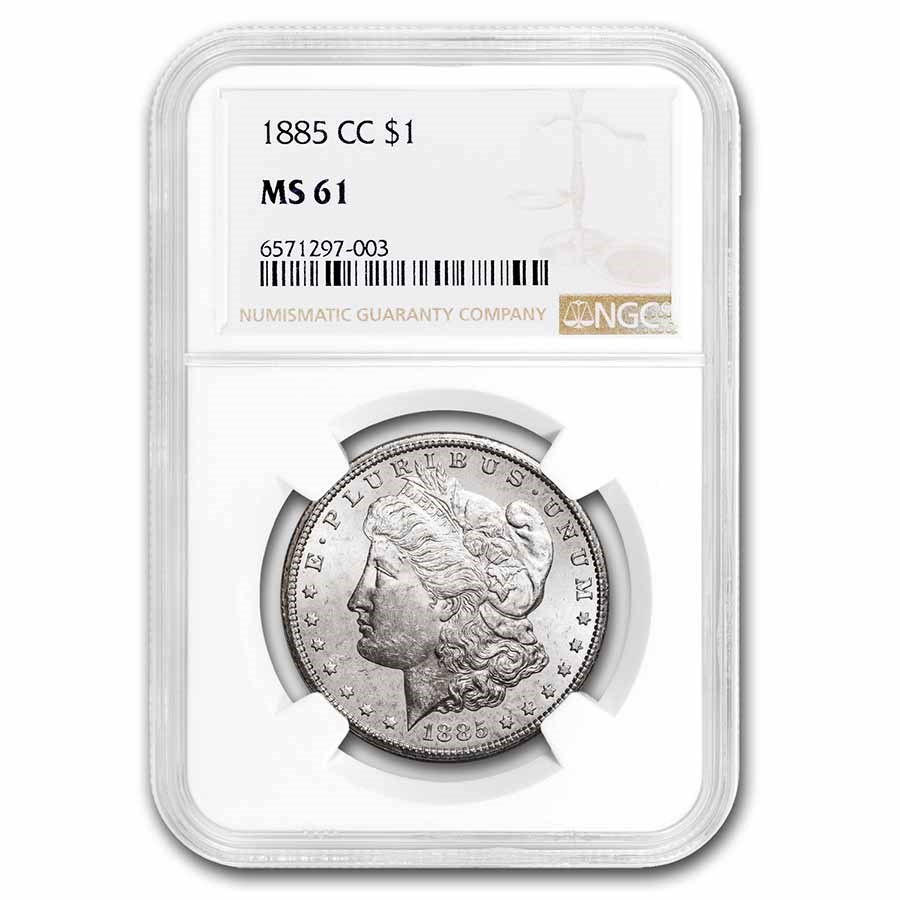 1885-CC Morgan Dollar MS-61 NGC