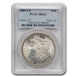 1885-CC Morgan Dollar MS-62 PCGS