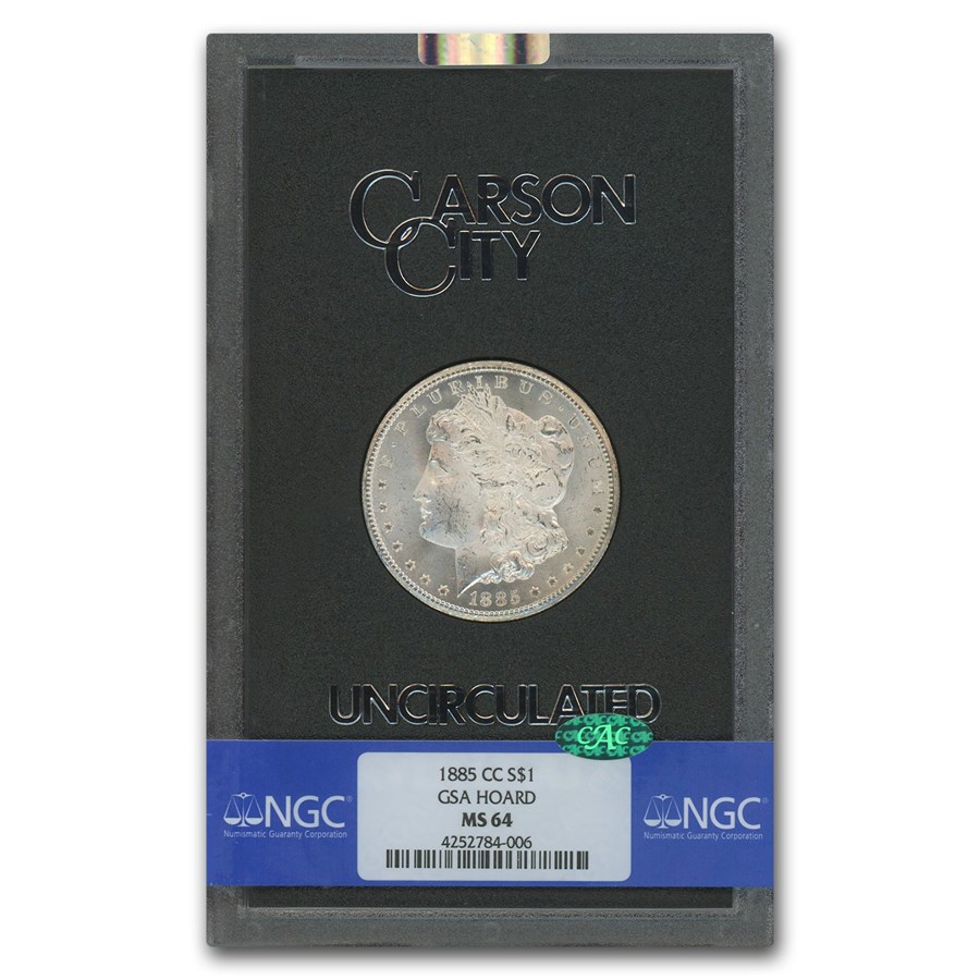 1885-CC Morgan Dollar MS-64 NGC CAC (GSA)