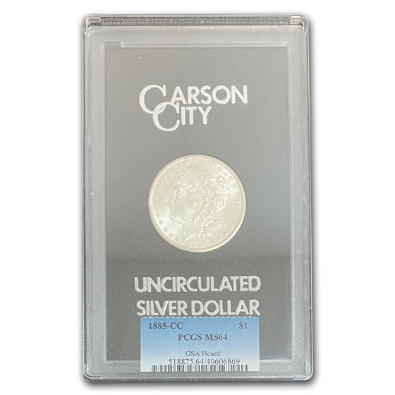 1885-CC Morgan Dollar MS-64 PCGS (GSA) 1885-CC Morgan Dollar MS-64 PCGS (GSA)