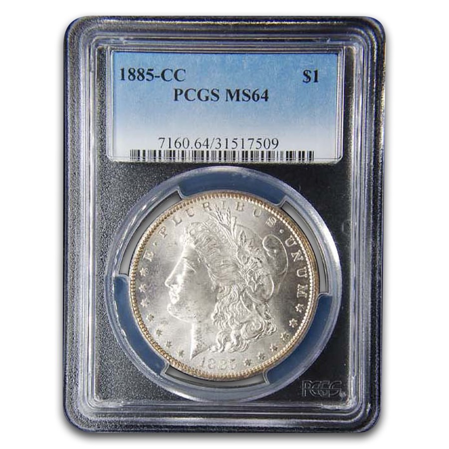 1885-CC Morgan Dollar MS-64 PCGS