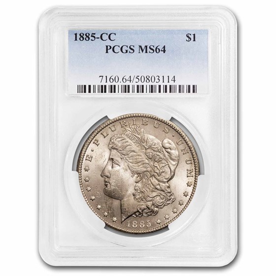 1885-CC Morgan Dollar MS-64 PCGS 1885-CC Morgan Dollar MS-64 PCGS