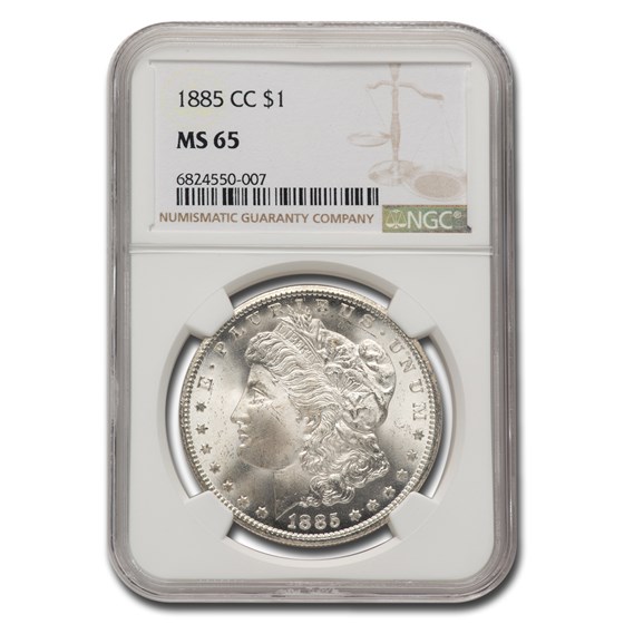 1885-CC Morgan Dollar MS-65 NGC 1885-CC Morgan Dollar MS-65 NGC