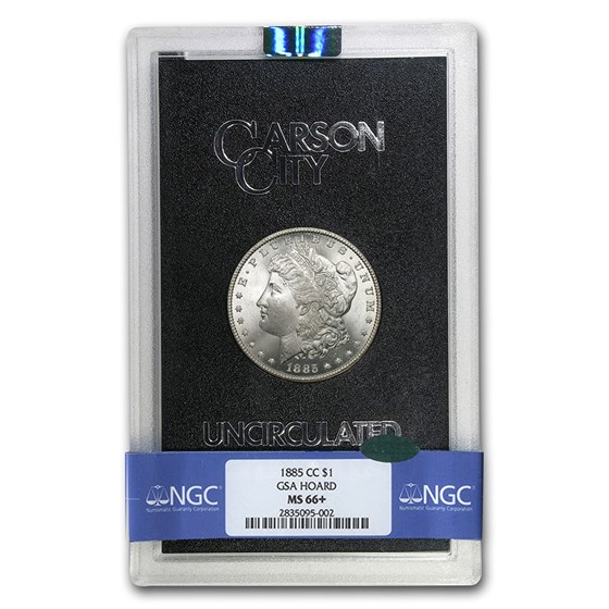 1885-CC Morgan Dollar MS-66+ NGC CAC (GSA) 1885-CC Morgan Dollar MS-66+ NGC CAC (GSA)