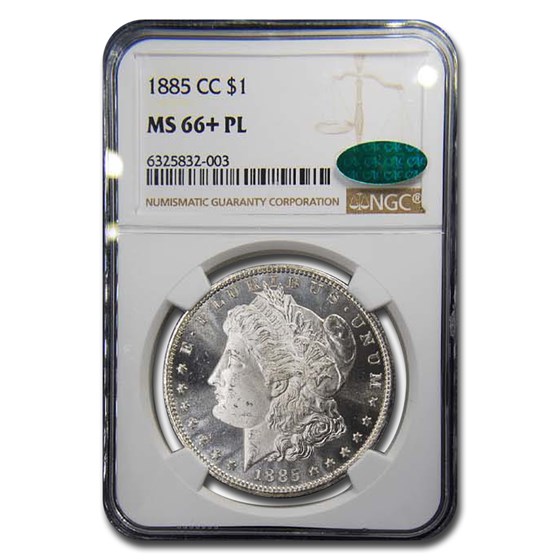 1885-CC Morgan Dollar MS-66+ NGC CAC (PL) 1885-CC Morgan Dollar MS-66+ NGC CAC (PL)