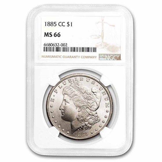 1885-CC Morgan Dollar MS-66 NGC 1885-CC Morgan Dollar MS-66 NGC
