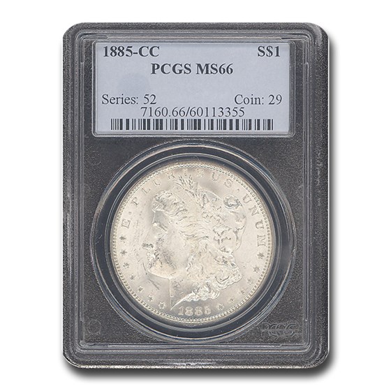 1885-CC Morgan Dollar MS-66 PCGS