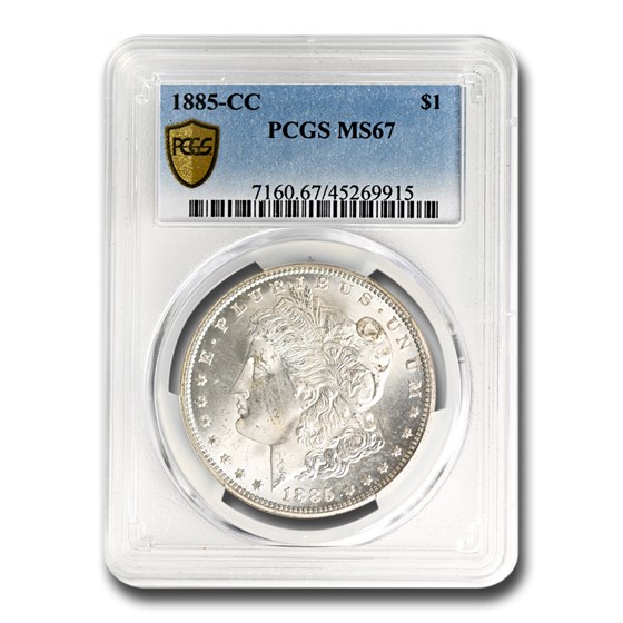 1885-CC Morgan Dollar MS-67 PCGS 1885-CC Morgan Dollar MS-67 PCGS