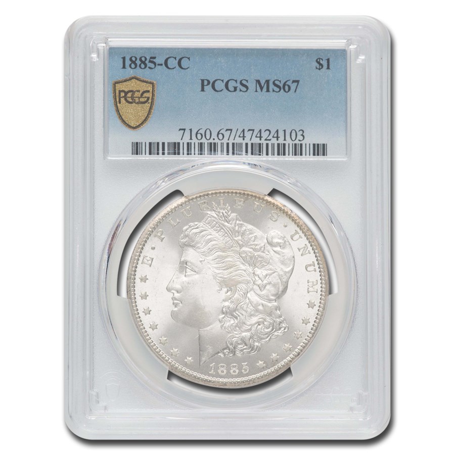 1885-CC Morgan Dollar MS-67 PCGS