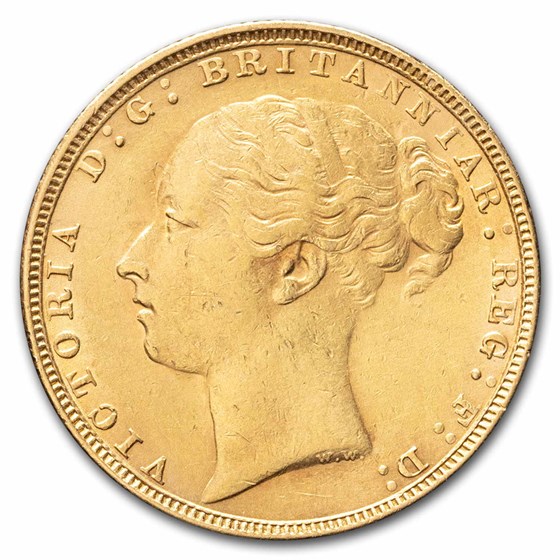 1885 Great Britain Gold Sovereign Victoria BU 1885 Great Britain Gold Sovereign Victoria BU