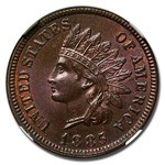 1885 Indian Head Cent MS-64 NGC CAC (Brown)