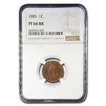 1885 Indian Head Cent PF-66 NGC (Red/Brown)