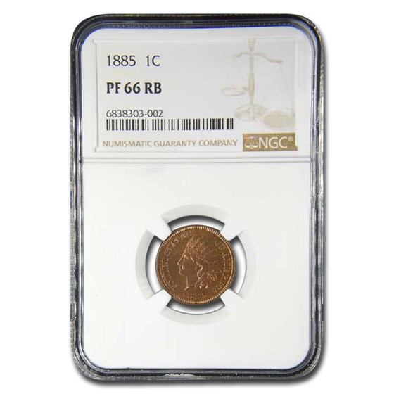 1885 Indian Head Cent PF-66 NGC (Red/Brown) 1885 Indian Head Cent PF-66 NGC (Red/Brown)