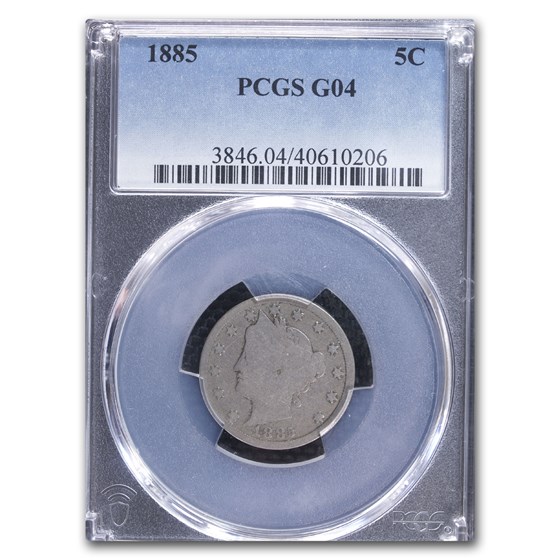 1885 Liberty Head V Nickel Good-04 PCGS 1885 Liberty Head V Nickel Good-04 PCGS