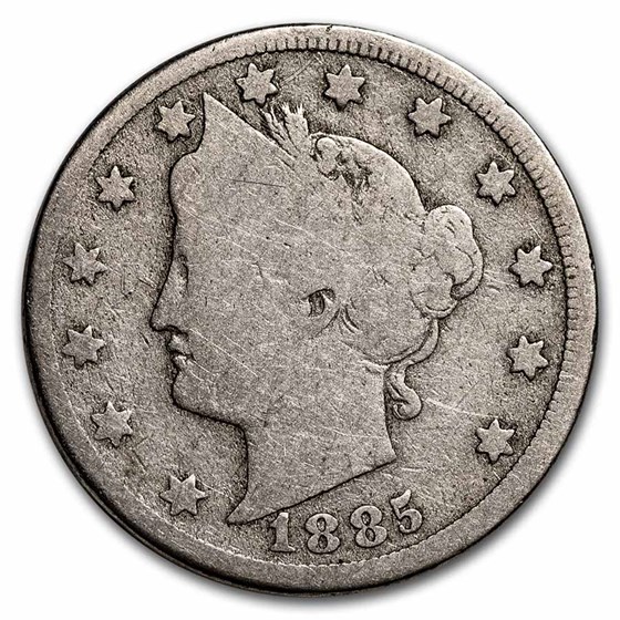 1885 Liberty Head V Nickel Good 1885 Liberty Head V Nickel Good