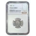 1885 Liberty Head V Nickel PF-66 Cameo NGC
