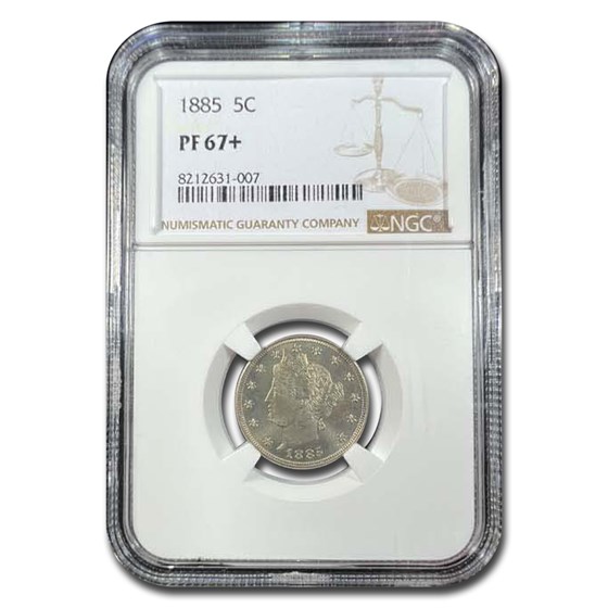 1885 Liberty Head V Nickel PF-67+ NGC 1885 Liberty Head V Nickel PF-67+ NGC