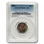 1885 Liberty Head V Nickel PR-66 Cameo PCGS