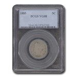 1885 Liberty Head V Nickel VG-8 PCGS