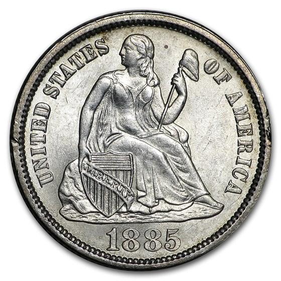 1885 Liberty Seated Dime BU