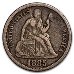 1885 Liberty Seated Dime Fine