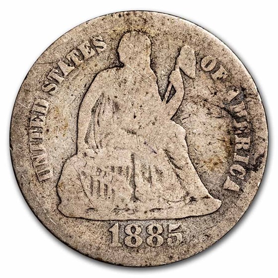 1885 Liberty Seated Dime Good 1885 Liberty Seated Dime Good