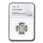 1885 Liberty Seated Dime PF-67 Cameo NGC