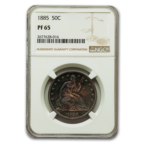1885 Liberty Seated Half Dollar PF-65 NGC 1885 Liberty Seated Half Dollar PF-65 NGC
