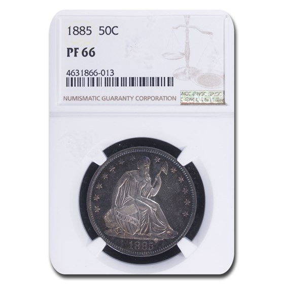 1885 Liberty Seated Half Dollar PF-66 NGC 1885 Liberty Seated Half Dollar PF-66 NGC