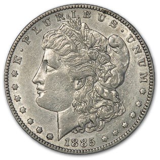 1885 Morgan Dollar AU (VAM-22, Dash Under 8, Hit List-40) 1885 Morgan Dollar AU (VAM-22, Dash Under 8, Hit List-40)