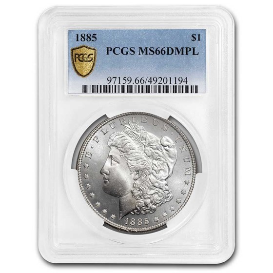 1885 Morgan Dollar DMPL MS-66 PCGS 1885 Morgan Dollar DMPL MS-66 PCGS