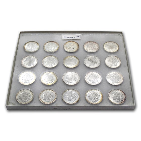 1885 Morgan Dollar MS-60+ (Blanchard Set 20-Coin Slab)