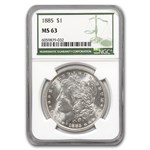 1885 Morgan Dollar MS-63 NGC (Green Label)