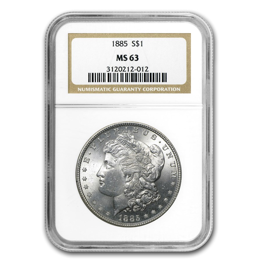 1885 Morgan Dollar MS-63 NGC