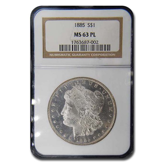 1885 Morgan Dollar MS-63 PL Proof Like NGC 1885 Morgan Dollar MS-63 PL Proof Like NGC